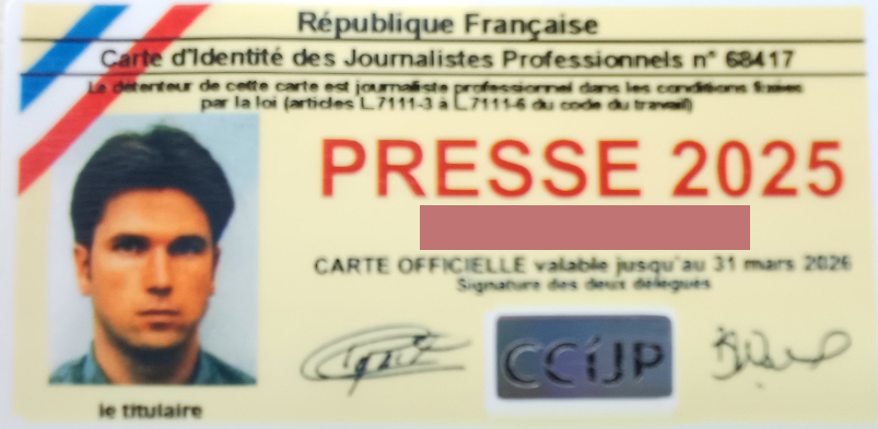carte de presse